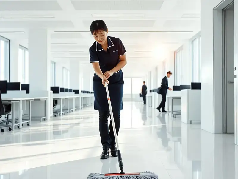 オフィス執務中の日常清掃