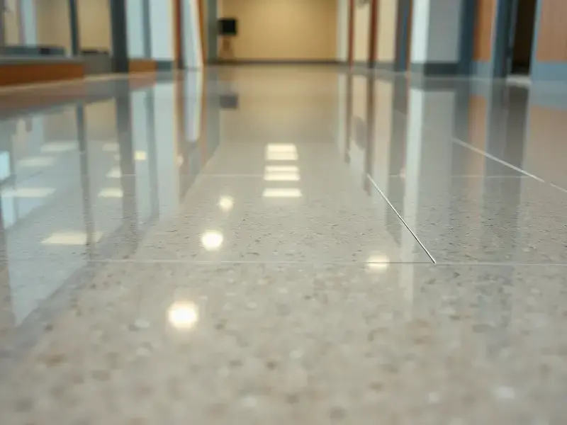 フロアメンテナンス施工後の光沢